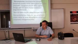 ERREM Merkez Müdürü Öğr.Gör.Mustafa ATAK Arif Molu Teknik Lisesine İletişim konulu seminer verdi.